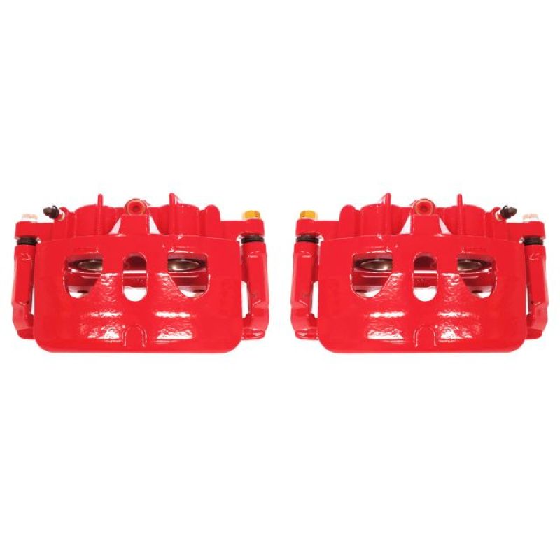 Ford Explorer Brake Calipers - Front - PowerStop - PowerStop Powder Coated - Red - `13-`17