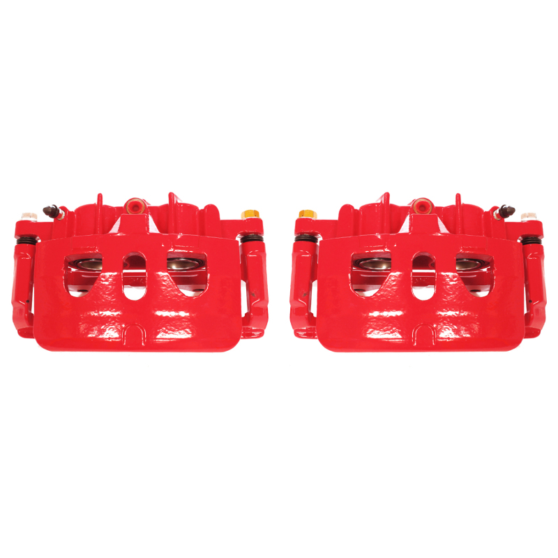 Ford Explorer Brake Calipers - Front - PowerStop - PowerStop Powder Coated - Red - `13-`17