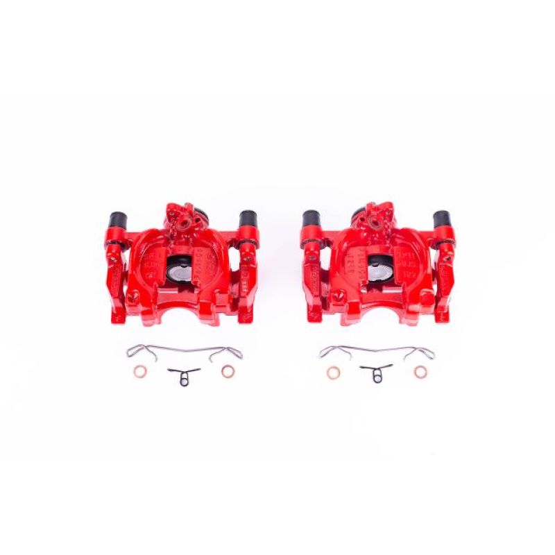 Ford Edge Brake Calipers - Rear - PowerStop - High-Temp Powder Coated - Red - `15-`18