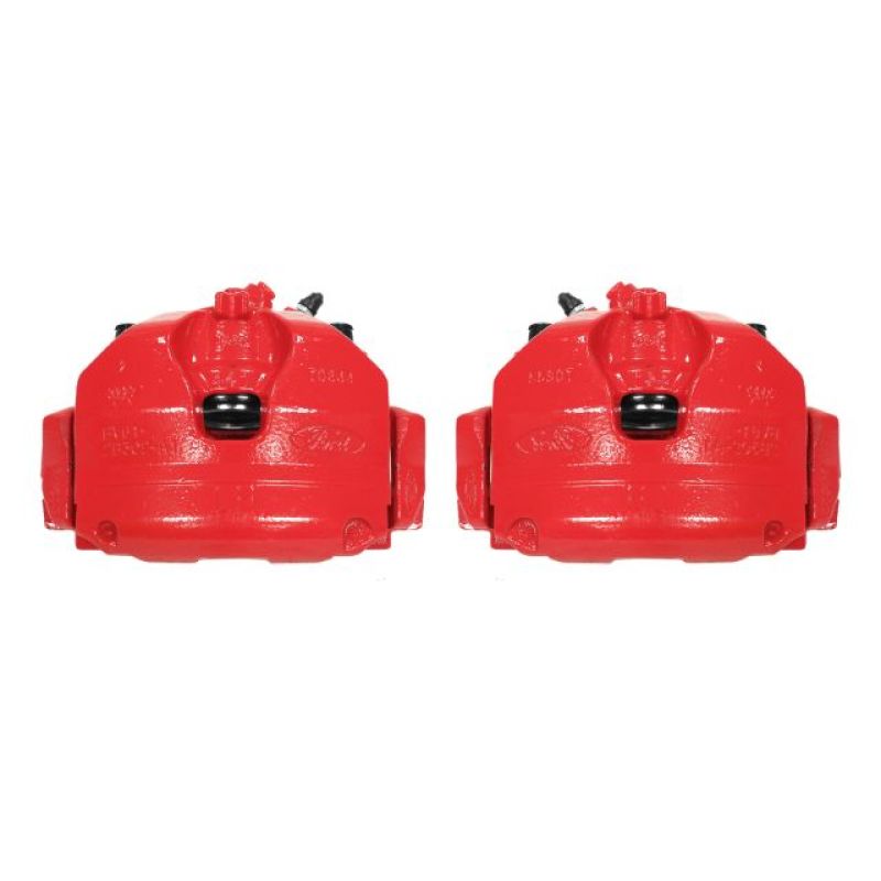Ford Escape Brake Calipers (2) - Front - PowerStop - High-Temp Red Powder Coated - Red - `13-`17