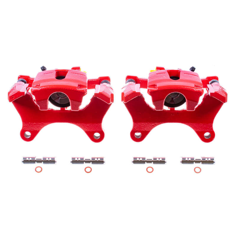 Ford F-150 Brake Calipers - Rear - PowerStop - High-Temp Powder Coated - Red - `15-`17