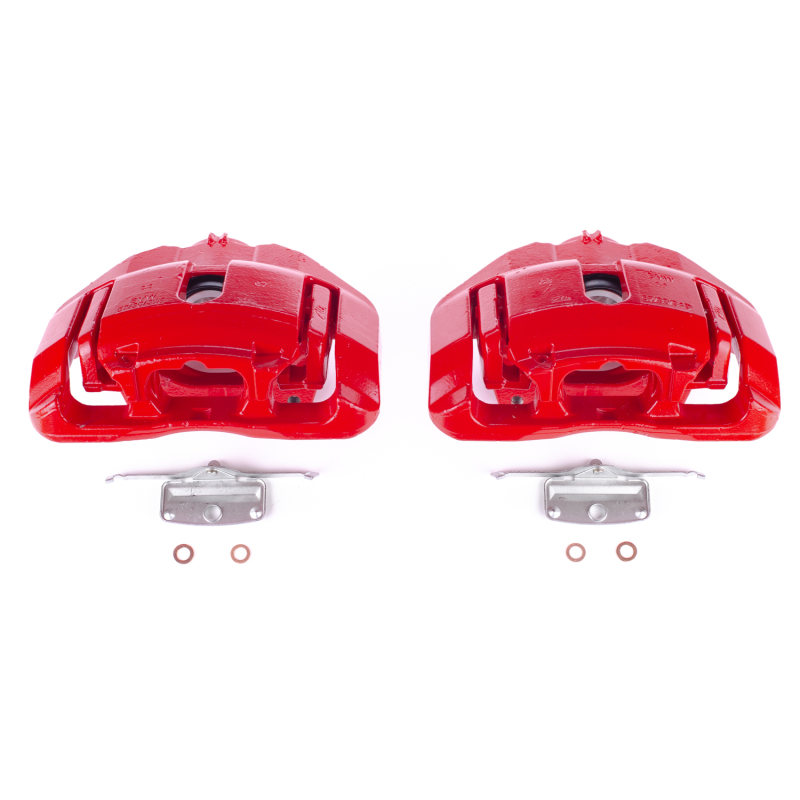 BMW 535i Performance Brake Caliper - Front - PowerStop - Red Calipers - Red - 2011 BMW 535i Performance Brake Caliper - Front - PowerStop - Red Calipers - Red - 2011