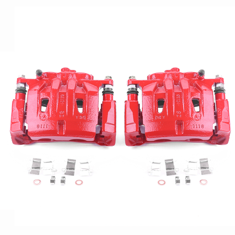 Lexus RX350 Brake Calipers (2) - Front - PowerStop - Powder Coated - Red - `10-`18