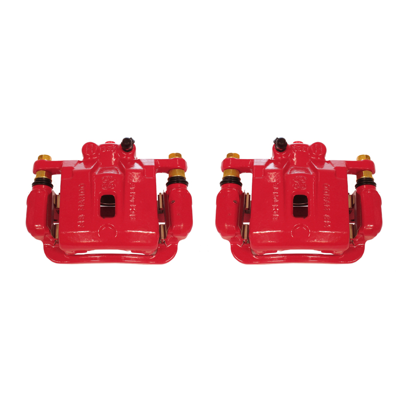 Hyundai Genesis Coupe Brake Calipers - Rear - PowerStop - Powder Coated - Red - `10-`16