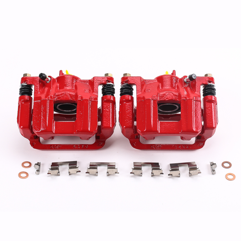 Honda Odyssey Brake Calipers - Rear - PowerStop - High-Temp Powder Coated - Red - `11-`17