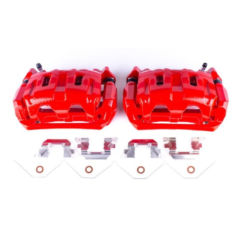 Honda Odyssey Brake Calipers - Front - PowerStop - Powder Coated - Red - `11-`17