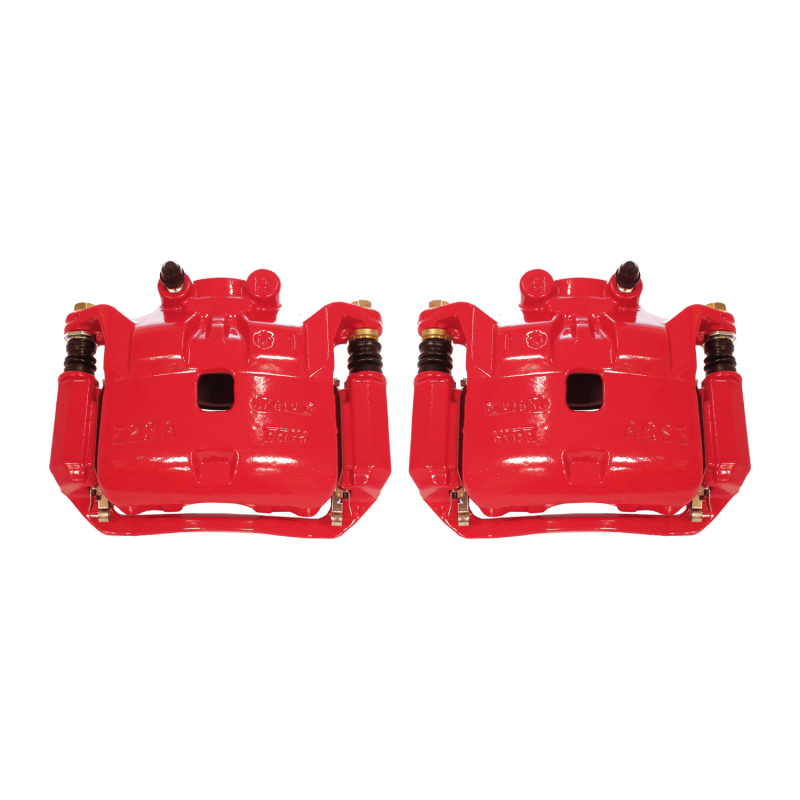 Nissan Versa Brake Calipers - Front - PowerStop - With Brackets - Red - `12-`18