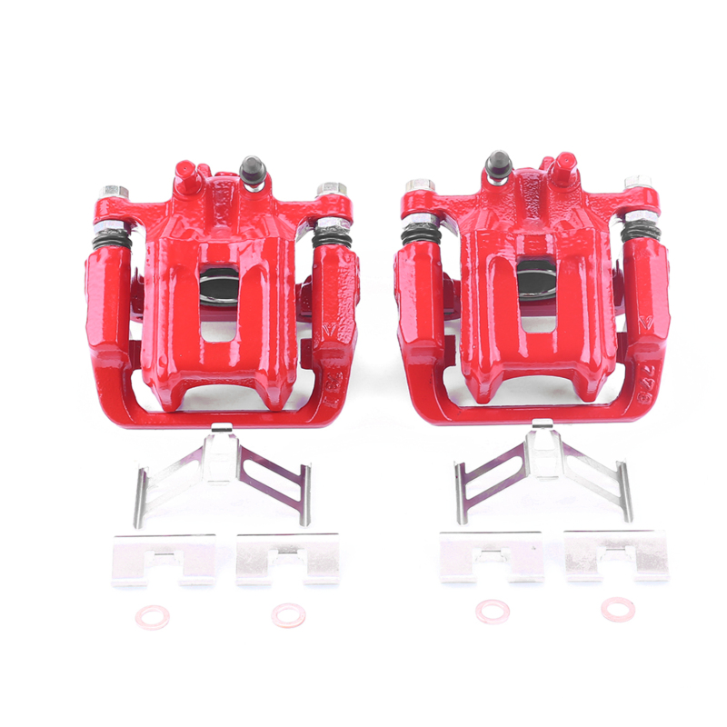 Acura RDX Brake Calipers - Rear - PowerStop - Powder Coated - Red - `10-`18