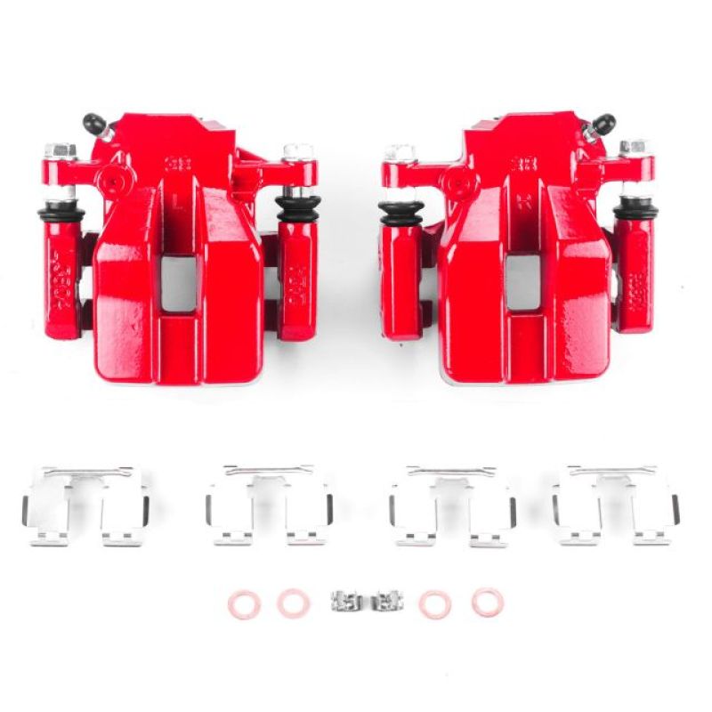 Toyota RAV4 Brake Calipers - Rear - PowerStop - PowerStop Powder Coated - Red - `12-`18