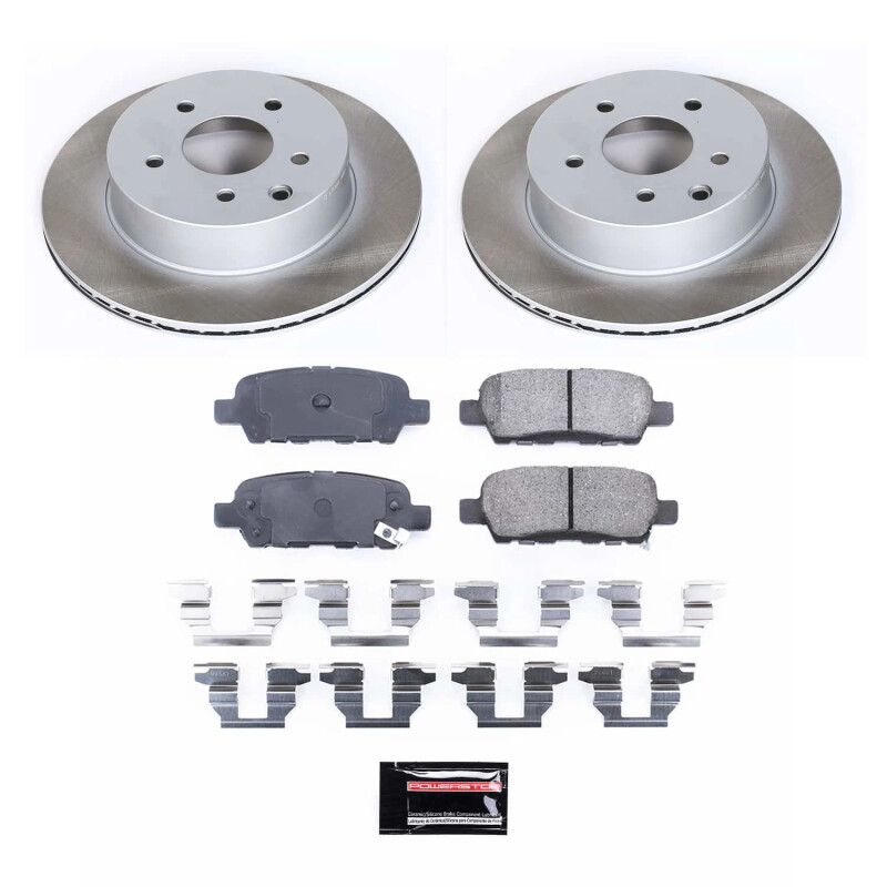 Nissan 350Z Brake Kit - Rear - PowerStop - Semi-Coated Rotors - `03-`05 Nissan 350Z Brake Kit - Rear - PowerStop - Semi-Coated Rotors - `03-`05