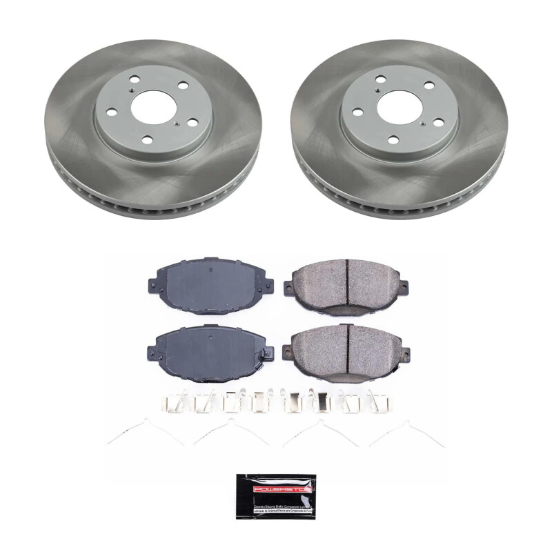 Lexus SC400 Brake Kit - Front - PowerStop - Semi-Coated Rotors + Z17 Evolution Plus Ceramic Pads - `92-`00 Lexus SC400 Brake Kit - Front - PowerStop - Semi-Coated Rotors + Z17 Evolution Plus Ceramic Pads - `92-`00
