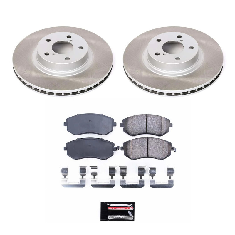Subaru Legacy Brake Kit - Front - PowerStop - Semi-Coated Rotors - `02-`04 Subaru Legacy Brake Kit - Front - PowerStop - Semi-Coated Rotors - `02-`04