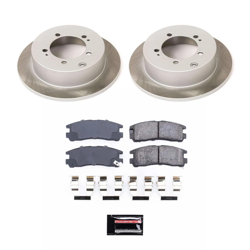 Mitsubishi Galant Brake Kit - Rear - PowerStop - Semi-Coated Rotors - `99-`03 Mitsubishi Galant Brake Kit - Rear - PowerStop - Semi-Coated Rotors - `99-`03