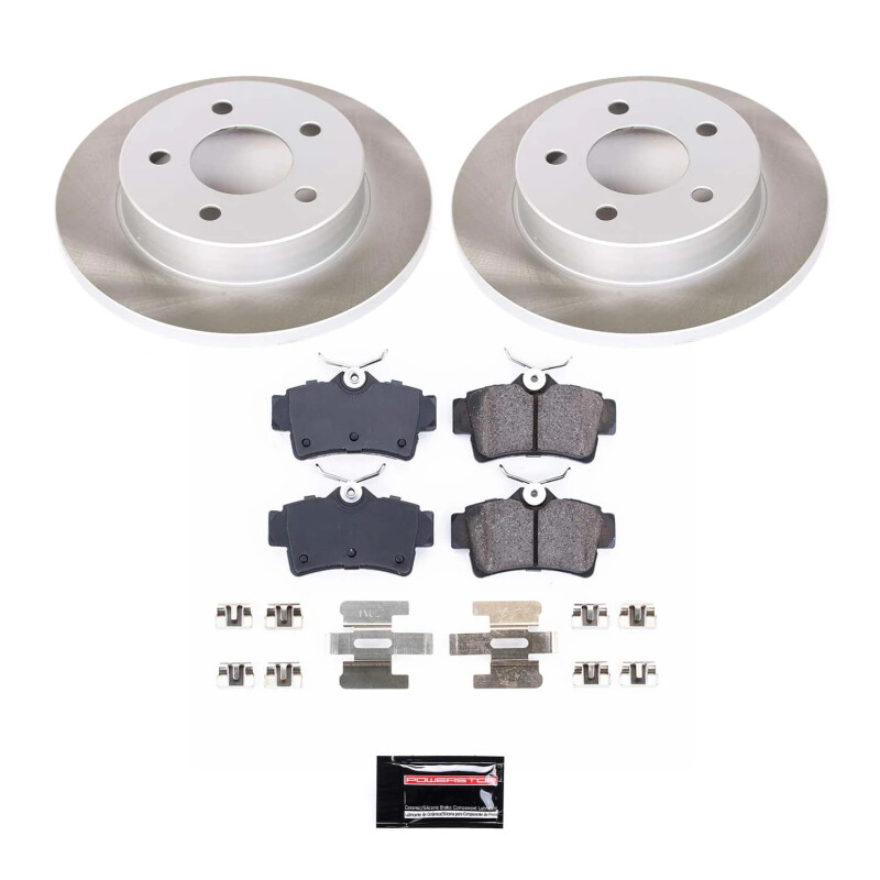 Ford Mustang Brake Kit - Rear - PowerStop - Semi-Coated Rotors - `94-`04 Ford Mustang Brake Kit - Rear - PowerStop - Semi-Coated Rotors - `94-`04