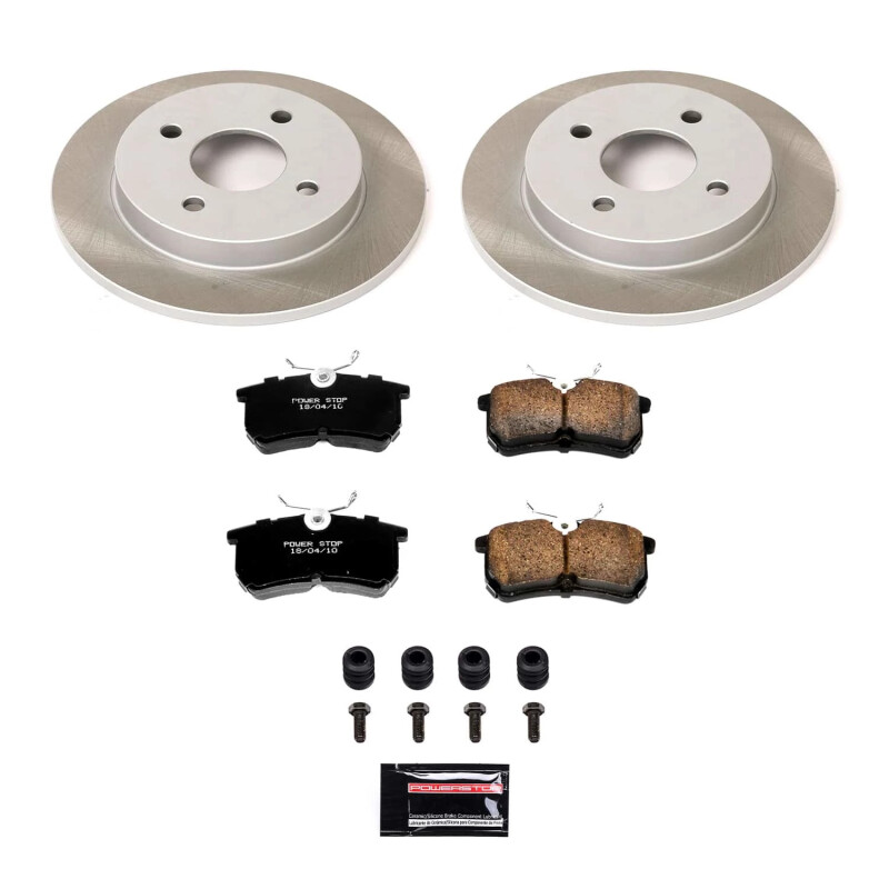 Ford Focus Brake Kit - Rear - PowerStop - Semi-Coated Rotors + Z17 Evolution Plus Ceramic Pads - `01-`07 Ford Focus Brake Kit - Rear - PowerStop - Semi-Coated Rotors + Z17 Evolution Plus Ceramic Pads - `01-`07