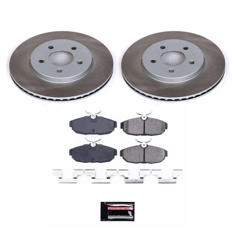 Ford Mustang Brake Kit - Rear - PowerStop - Semi-Coated Rotors - `05-`11 Ford Mustang Brake Kit - Rear - PowerStop - Semi-Coated Rotors - `05-`11