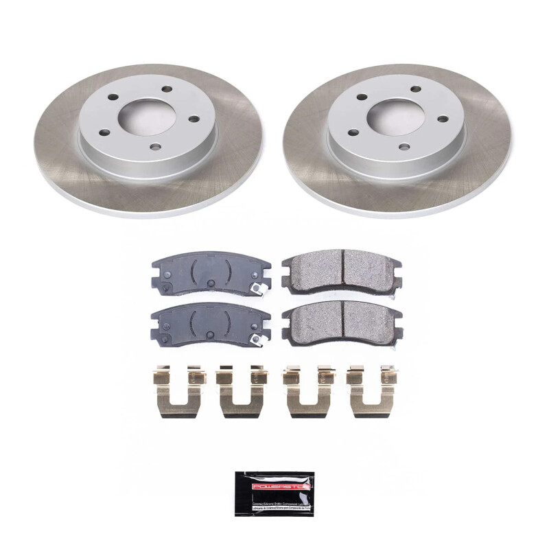 Pontiac Bonneville Brake Kit - Rear - PowerStop - Semi-Coated Rotors + Z17 Evolution Plus Low-Dust Ceramic Pads - `00-`05