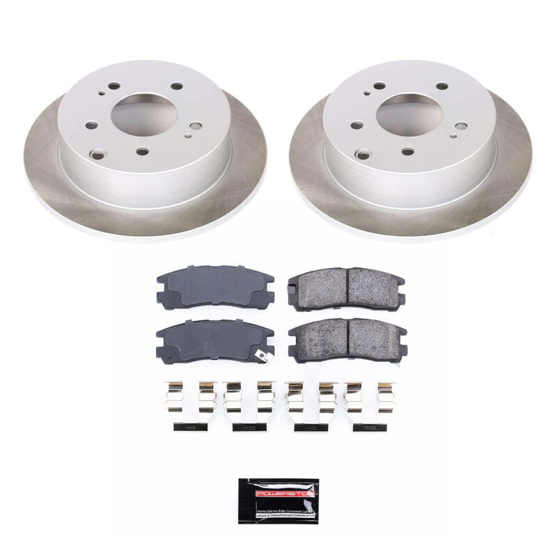 Mitsubishi Galant Brake Kit - Rear - PowerStop - Semi-Coated Rotors - `04-`12 Mitsubishi Galant Brake Kit - Rear - PowerStop - Semi-Coated Rotors - `04-`12