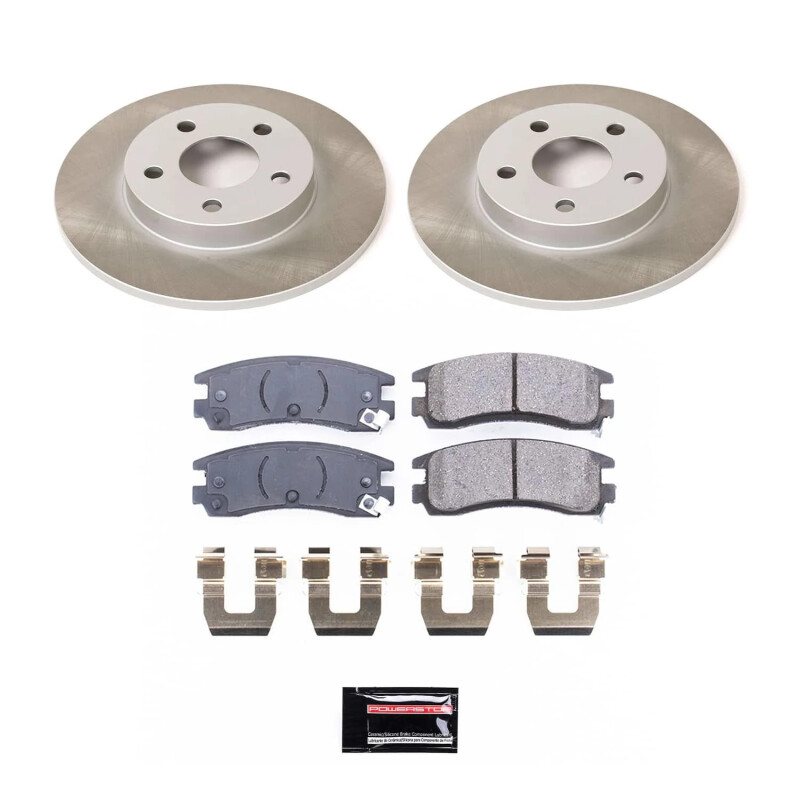 Pontiac Bonneville Brake Kit - Rear - PowerStop - Semi-Coated Rotors + Z17 Evolution Plus Low-Dust Ceramic Pads - `04-`05