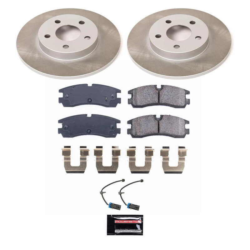 Cadillac Seville Brake Kit - Rear - PowerStop - Semi-Coated Rotors + Z17 Evolution Plus Low-Dust Ceramic Pads - `98-`02