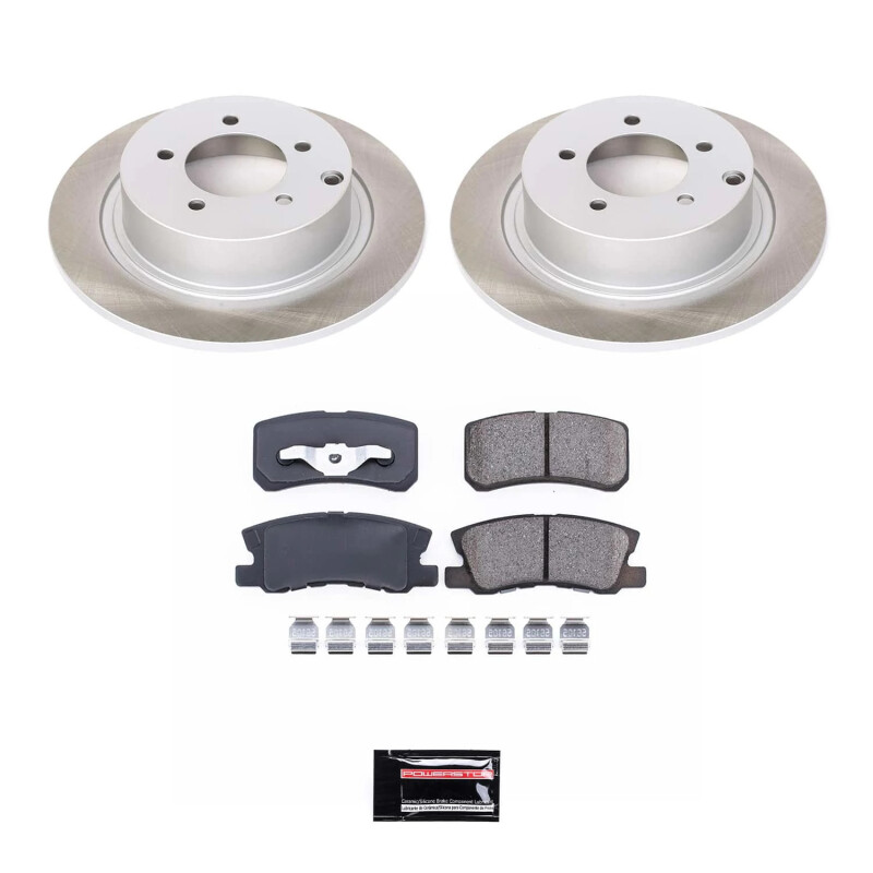 Mitsubishi Outlander Sport Brake Kit - Rear - PowerStop - Semi-Coated Rotor - `11-`12 Mitsubishi Outlander Sport Brake Kit - Rear - PowerStop - Semi-Coated Rotor - `11-`12
