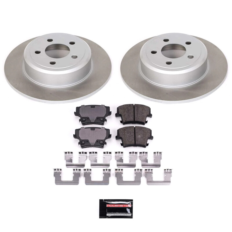 Dodge Magnum Brake Kit - Rear - PowerStop - Semi-Coated Rotors + Z17 Evolution Plus Low-Dust Ceramic Pads - `05-`08