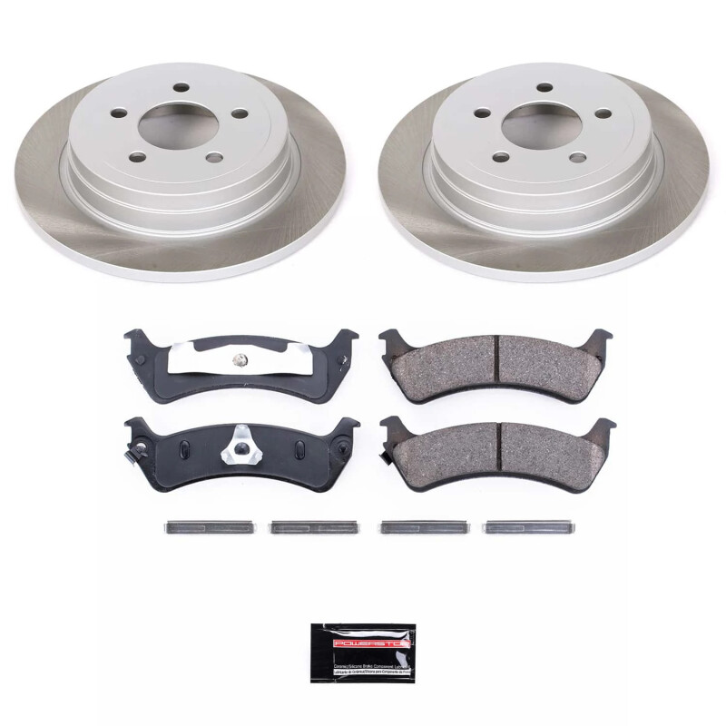Ford Explorer Sport Brake Kit - Rear - PowerStop - Semi-Coated Rotors + Z17 Evolution Plus Ceramic Pads - 2003
