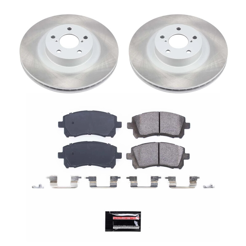 Subaru Outback Brake Kit - Front - PowerStop - Semi-Coated Rotors - `01-`02 Subaru Outback Brake Kit - Front - PowerStop - Semi-Coated Rotors - `01-`02
