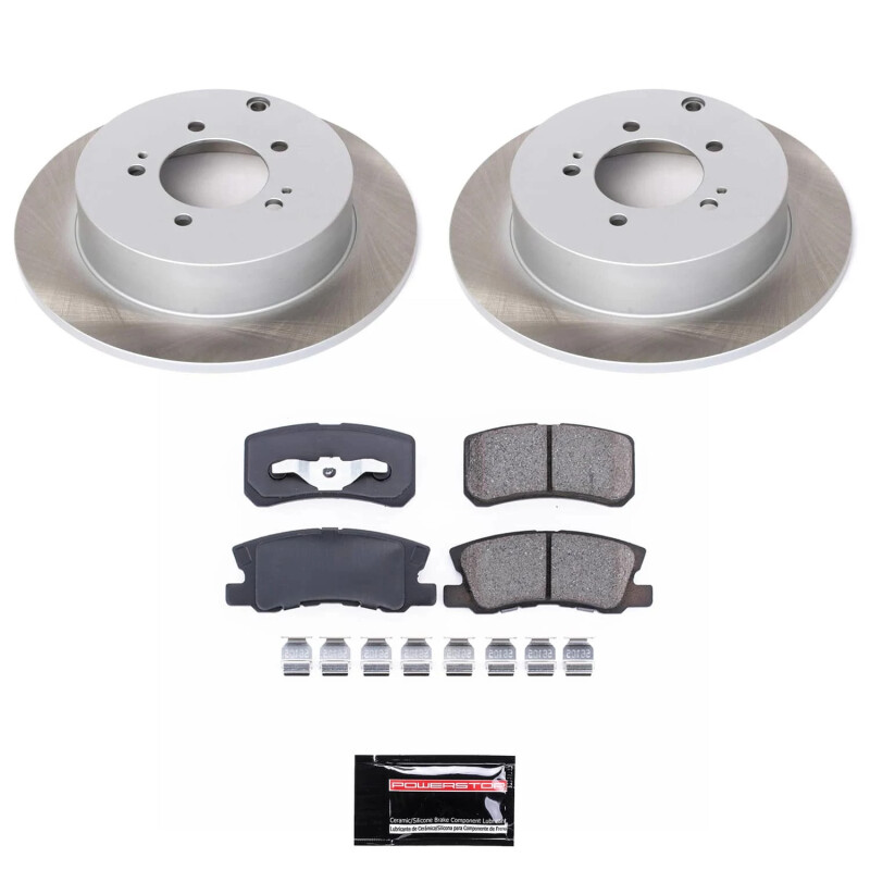 Mitsubishi Outlander Brake Kit - Rear - PowerStop - Semi-Coated Rotors + Blank - `07-`13 Mitsubishi Outlander Brake Kit - Rear - PowerStop - Semi-Coated Rotors + Blank - `07-`13