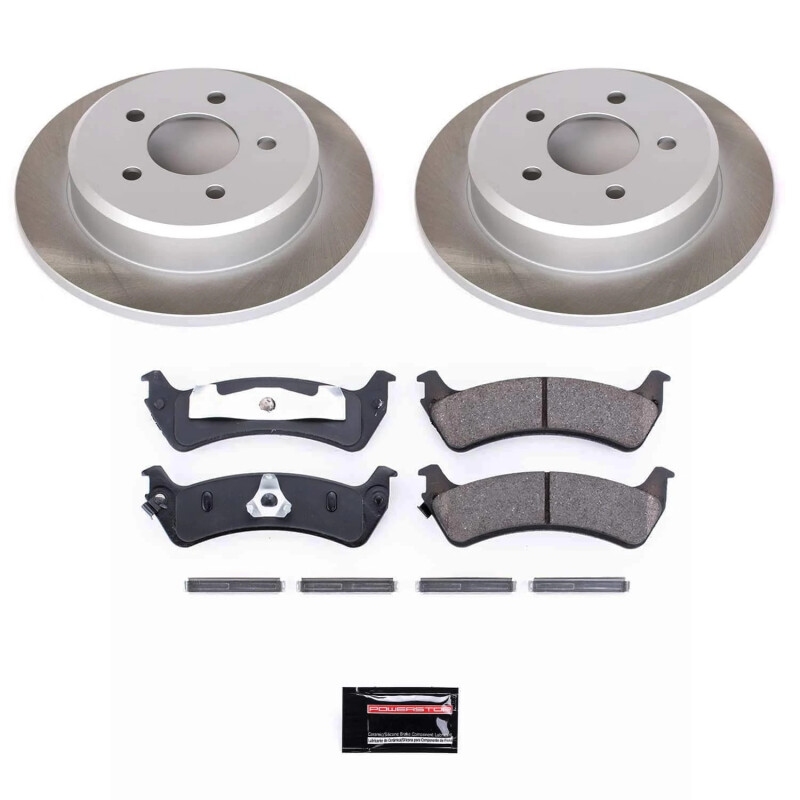 Ford Explorer Sport Brake Kit - Rear - PowerStop - Semi-Coated Rotors + Z17 Evolution Plus Ceramic Pads - `01-`02