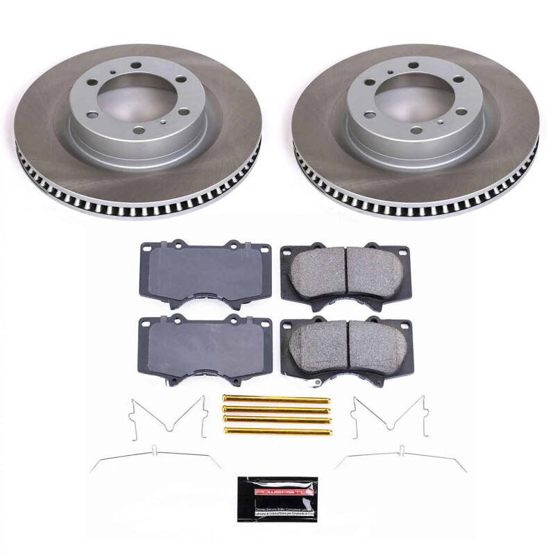 Toyota 4Runner Brake Kit - Front - PowerStop - Semi-Coated Rotors + Z17 Evolution Plus Low-Dust Ceramic Pads - `10-`23 Toyota 4Runner Brake Kit - Front - PowerStop - Semi-Coated Rotors + Z17 Evolution Plus Low-Dust Ceramic Pads - `10-`23