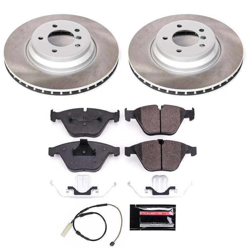 BMW 335is Brake Kit - Front - PowerStop - Semi-Coated Rotors + Z17 Evolution Plus Ceramic Pads - `11-`13 BMW 335is Brake Kit - Front - PowerStop - Semi-Coated Rotors + Z17 Evolution Plus Ceramic Pads - `11-`13