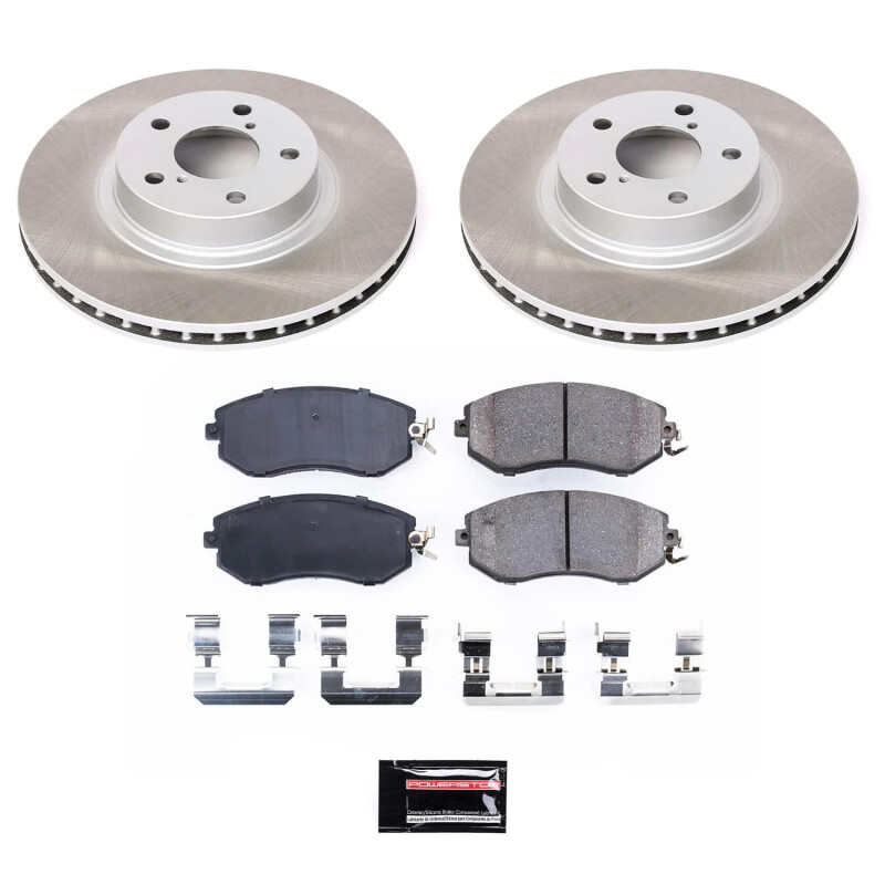 Subaru Impreza Brake Kit - Front - PowerStop - Semi-Coated Rotors - `11-`16 Subaru Impreza Brake Kit - Front - PowerStop - Semi-Coated Rotors - `11-`16
