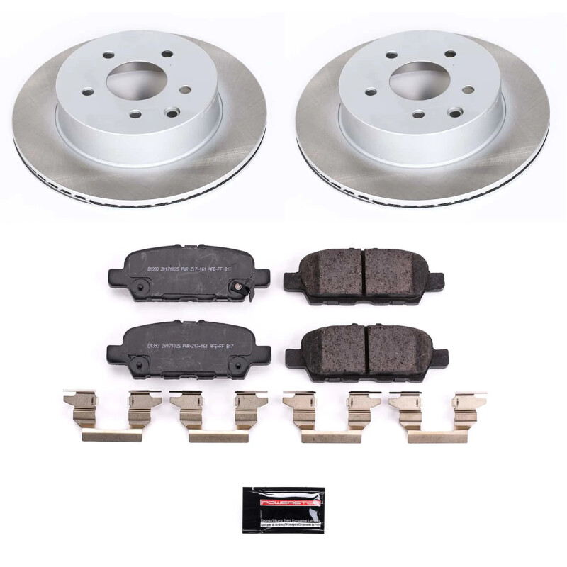 Nissan Rogue Sport Brake Kit - Rear - PowerStop - Semi-Coated Rotors + Z17 Evolution Plus Low-Dust Ceramic Pads - `17-`22