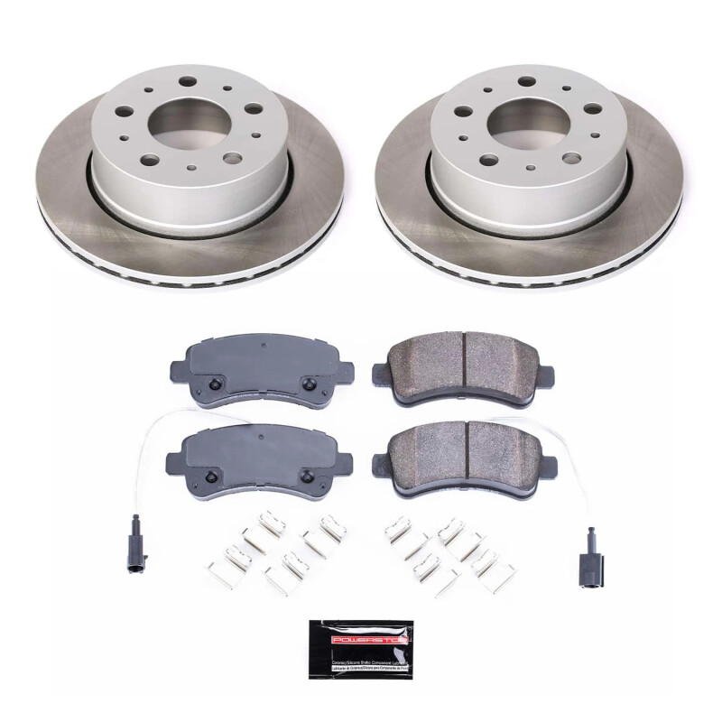 Ram ProMaster 3500 Brake Kit - Rear - PowerStop - Semi-Coated Rotors + Z17 Evolution Plus Low-Dust Ceramic Pads + Stainless-Steel Hardware - `14-`15 Ram ProMaster 3500 Brake Kit - Rear - PowerStop - Semi-Coated Rotors + Z17 Evolution Plus Low-Dust Ceramic Pads + Stainless-Steel Hardware - `14-`15