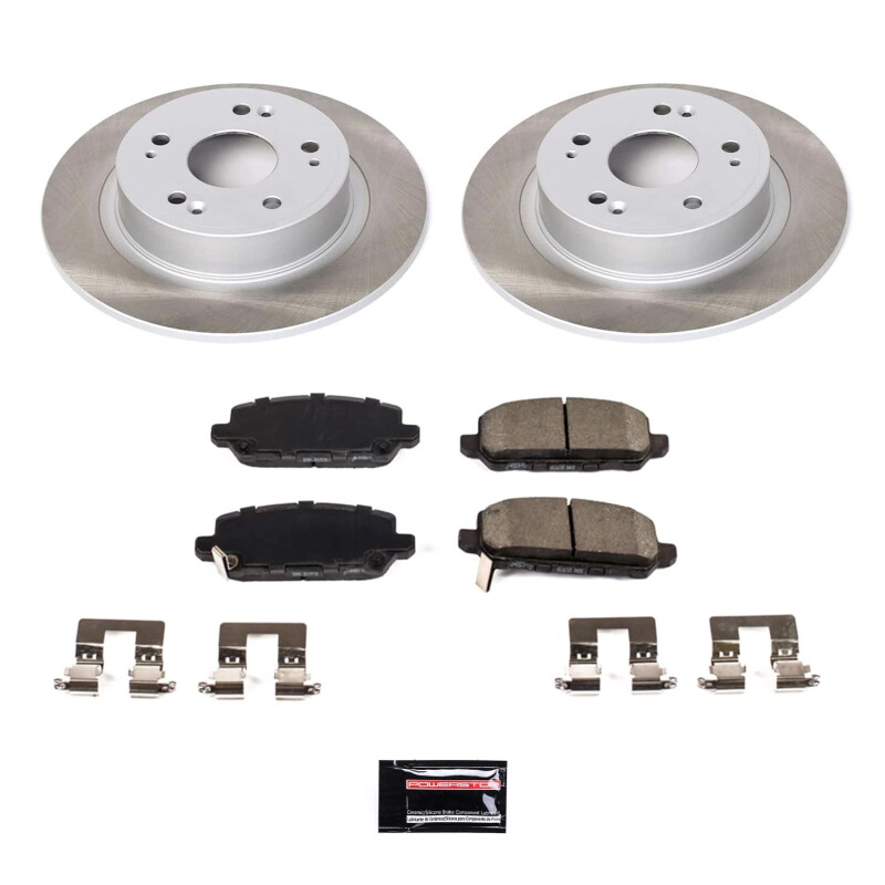 Honda HR-V Brake Kit - Rear - PowerStop - Semi-Coated Rotors + Z17 Evolution Plus Low-Dust Ceramic Pads - `16-`22
