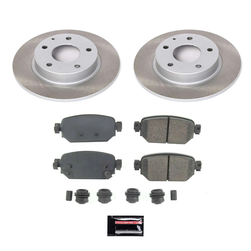 Mazda CX-3 Brake Kit - Rear - PowerStop - Semi-Coated Rotors + Z17 Evolution Plus Ceramic Pads - `19-`21