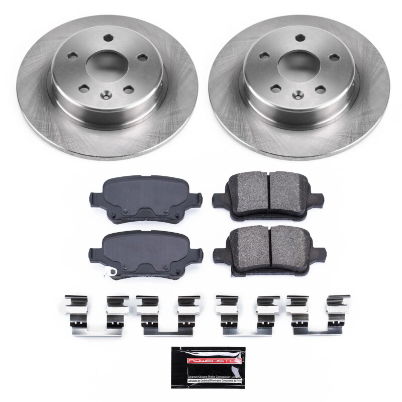 Chevrolet Volt Brake Kit - Rear - PowerStop - Semi-Coated Rotors + Z17 Evolution Plus Low-Dust Ceramic Pads - `16-`19