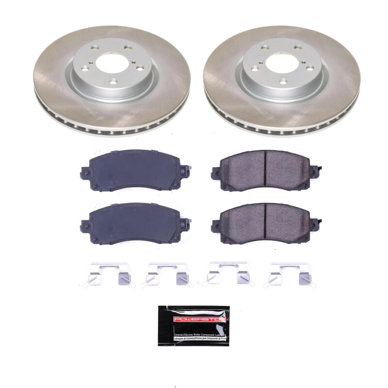 Subaru Impreza Brake Kit - Front - PowerStop - Semi-Coated Rotors - `17-`22 Subaru Impreza Brake Kit - Front - PowerStop - Semi-Coated Rotors - `17-`22