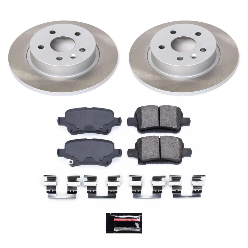 Chevrolet Cruze Brake Kit - Rear - PowerStop - Semi-Coated Rotors + Z17 Evolution Plus Ceramic Pads - 2016