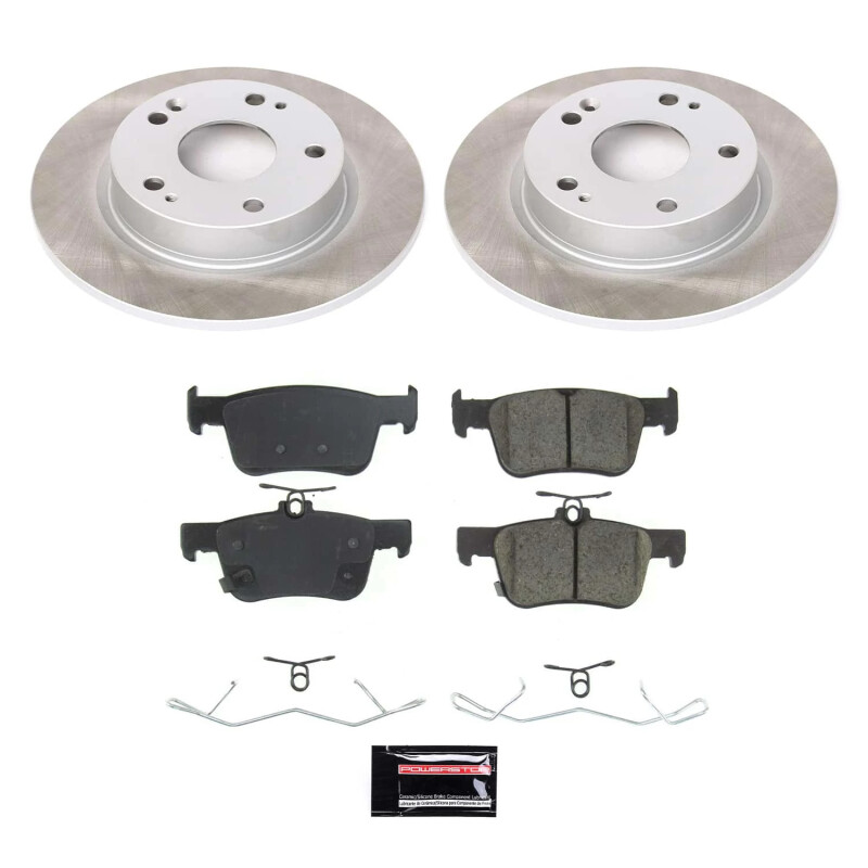 Honda Insight Brake Kit - Rear - PowerStop - Z17 Evolution Plus Semi-Coated Rotors + Low-Dust Ceramic Pads - `19-`22