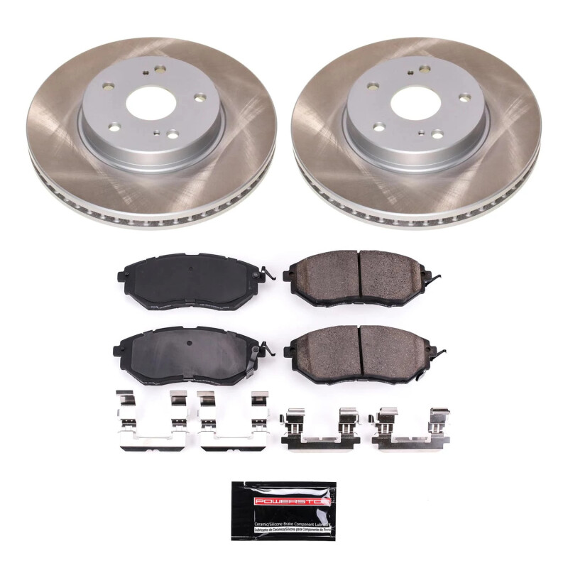Subaru Legacy Brake Kit - Front - PowerStop - Semi-Coated Rotor Kit - 2015 Subaru Legacy Brake Kit - Front - PowerStop - Semi-Coated Rotor Kit - 2015