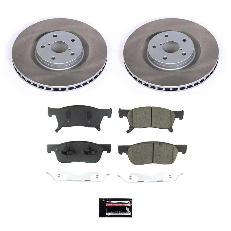 Subaru Ascent Brake Kit - Front - PowerStop - Semi-Coated Rotors - `19-`22 Subaru Ascent Brake Kit - Front - PowerStop - Semi-Coated Rotors - `19-`22