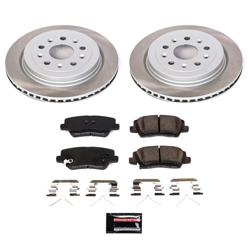 Cadillac CTS Brake Kit - Rear - PowerStop - Semi-Coated Rotors + Z17 Evolution Plus Low-Dust Ceramic Pads - 2019