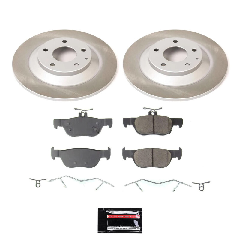 Mazda CX-30 Brake Kit - Rear - PowerStop - Semi-Coated Rotors + Z17 Evolution Plus Low-Dust Ceramic Pads - `20-`22