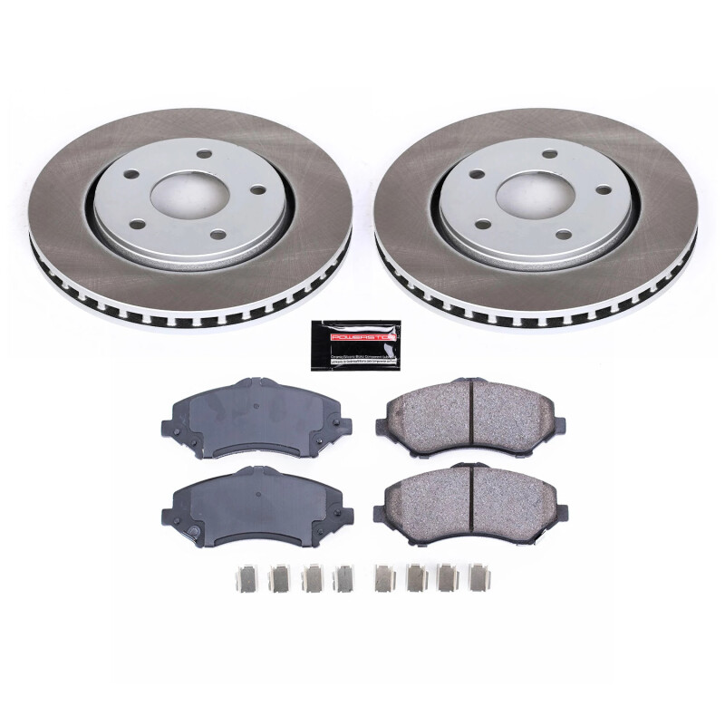 Nissan 350Z Brake Pads + Rotors - Front + Rear - PowerStop - Autospecialty Rotors + Track Day Pads - `03-`05 Nissan 350Z Brake Pads + Rotors - Front + Rear - PowerStop - Autospecialty Rotors + Track Day Pads - `03-`05