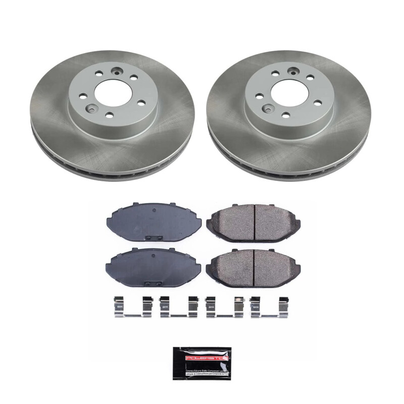 Cadillac STS Brake Kit - Front + Rear - PowerStop - Track Day Pads + Autospecialty Rotors - `06-`09