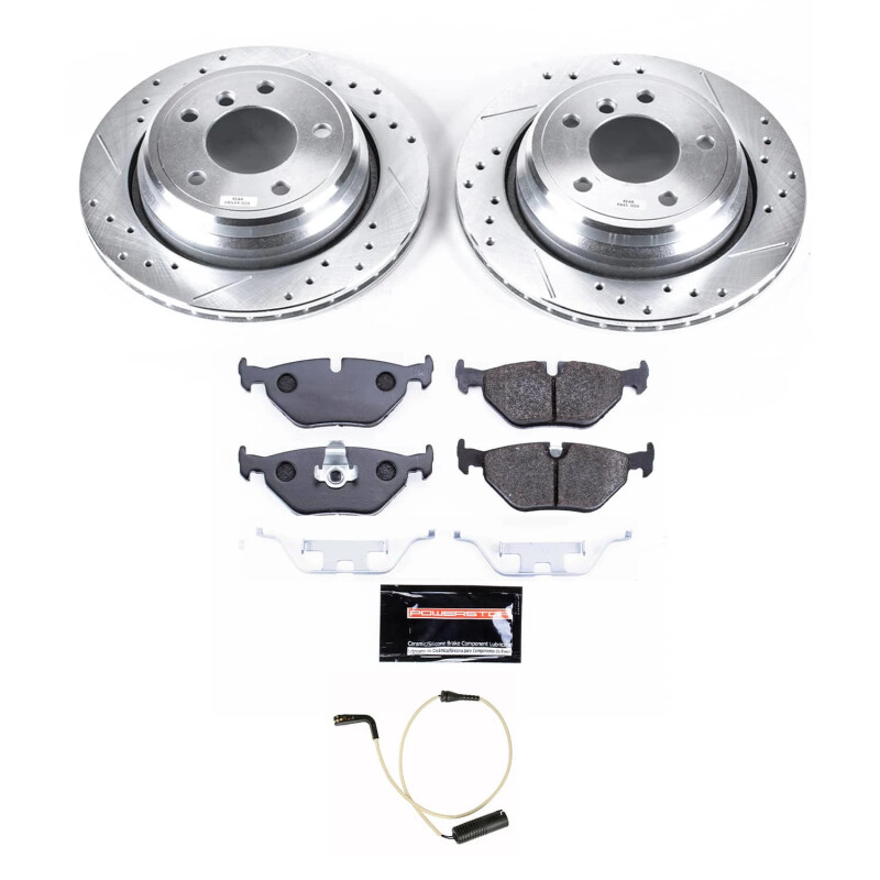 BMW 540i Brake Kit - Rear - PowerStop - Track Day High-Performance + Autospecialty Rotors - `97-`03 BMW 540i Brake Kit - Rear - PowerStop - Track Day High-Performance + Autospecialty Rotors - `97-`03