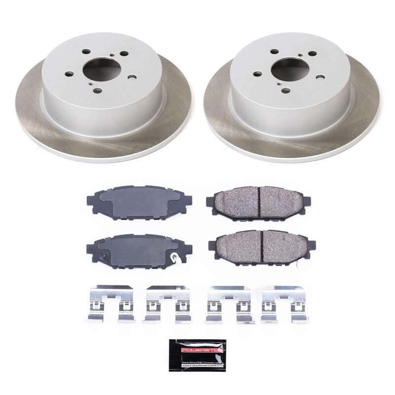 Infiniti G35 Brake Kit - Front + Rear - PowerStop - Autospecialty Rotors + Track Day High-Performance Brake Pads - `03-`04 Infiniti G35 Brake Kit - Front + Rear - PowerStop - Autospecialty Rotors + Track Day High-Performance Brake Pads - `03-`04