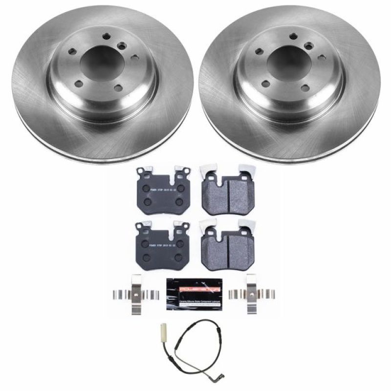BMW 135i Brake Kit - Front - PowerStop - Autospecialty Rotors + Track Day Pads - `08-`10 BMW 135i Brake Kit - Front - PowerStop - Autospecialty Rotors + Track Day Pads - `08-`10